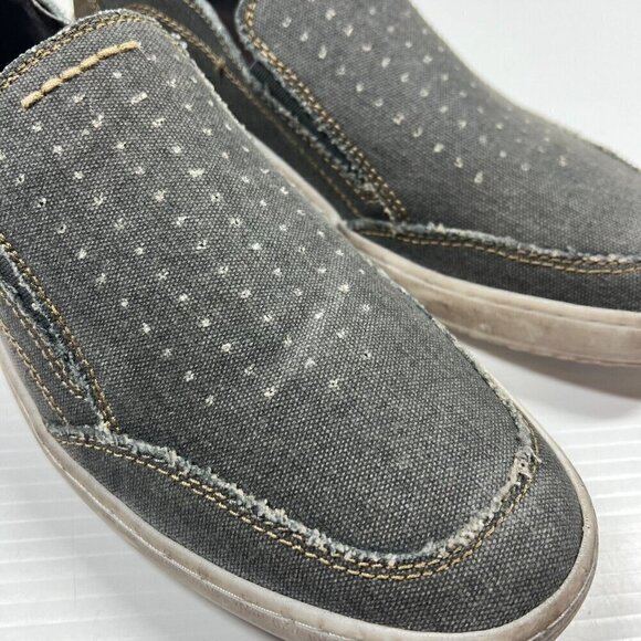 Roan by BEDSTU Gray Casual Kayson Leather Slip On Canvas Shoes Mens Size 10.5 - Picture 4 of 11